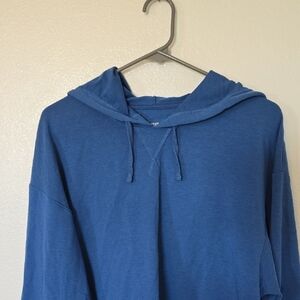 Nike | Yoga Dri-fit Blue Cropped Hoodie Size Small